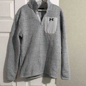 Under Armour Light Gray Quarter-Zip Pullover